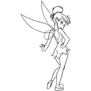 Tinkerbell black and white tinkerbell clipart black and white clipartfest