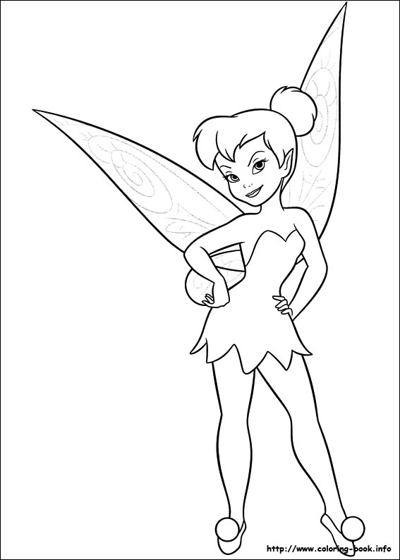 Tinkerbell black and white tinkerbell coloring pages on