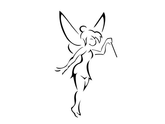 Tinkerbell black and white tiny tinkerbell tattoo black and white with magic
