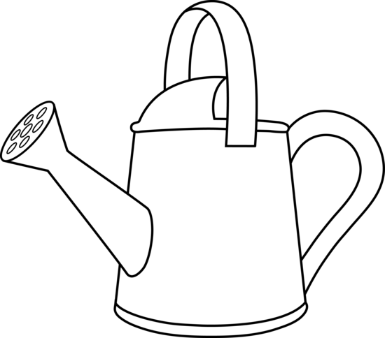 Watering can clip art 2