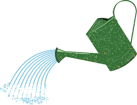 Watering can illustration clipart