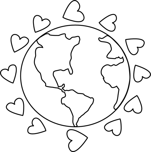 World  black and white earth clipart black and white free images 3