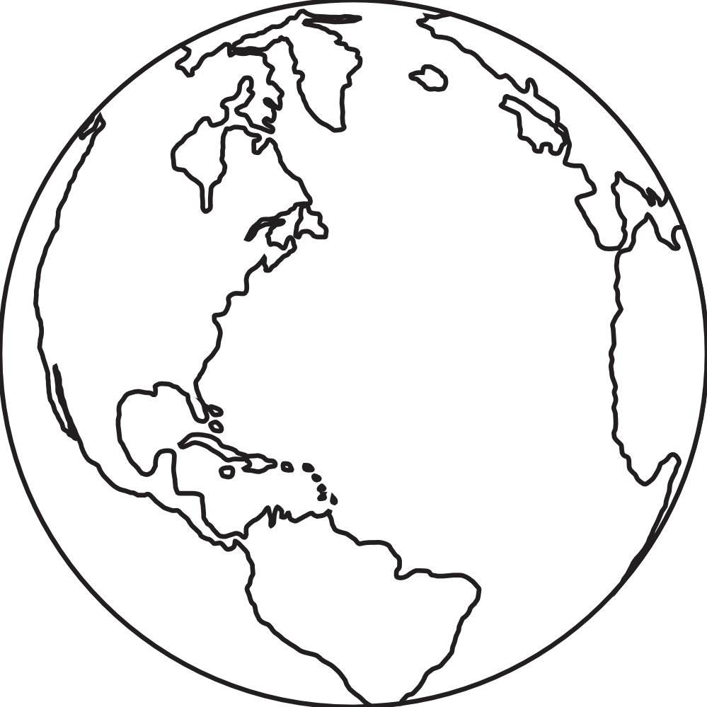World  black and white earth clipart black and white free images 4