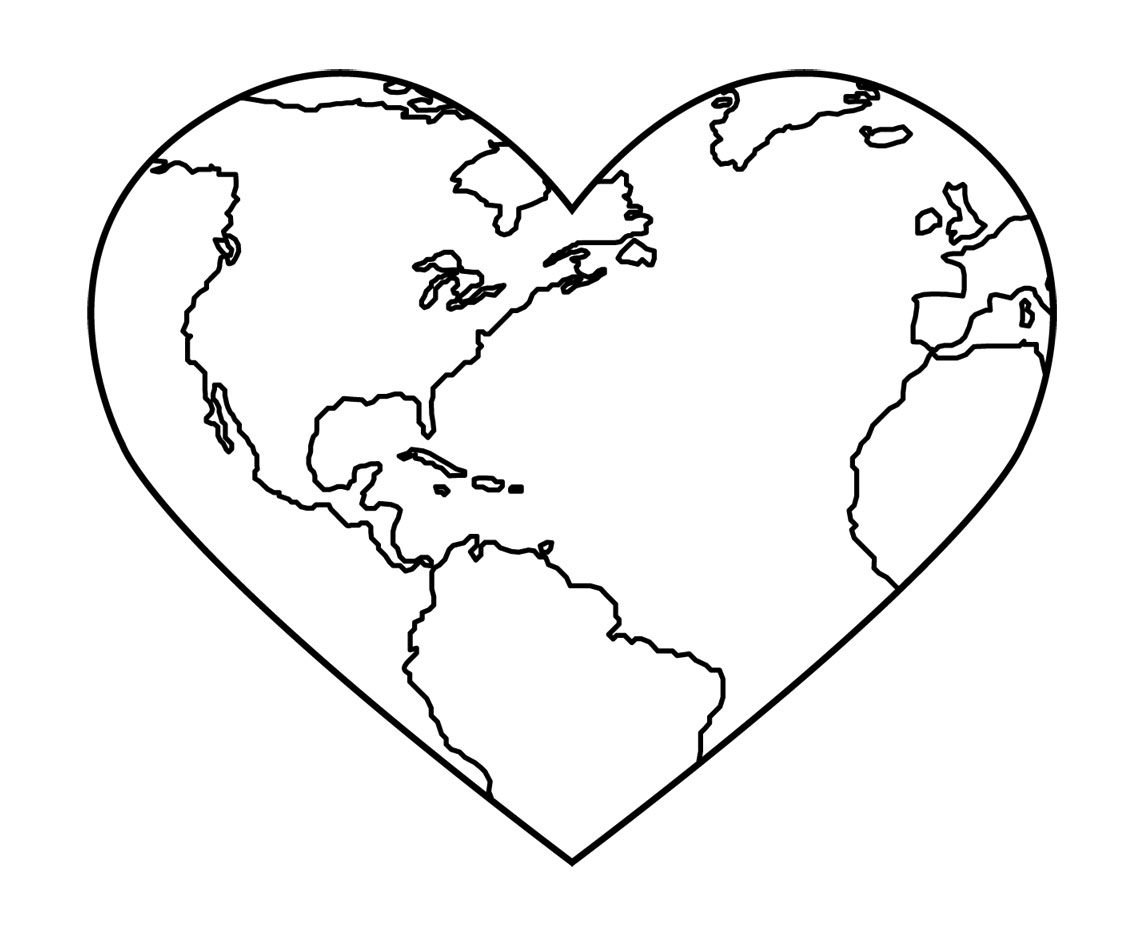 World  black and white earth day black and white clipart 4
