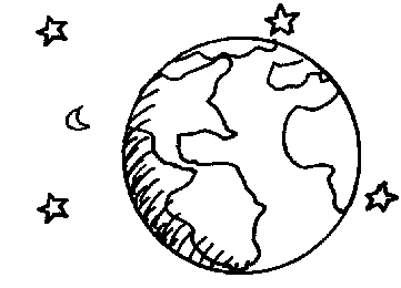 World  black and white earth day black and white clipart 5