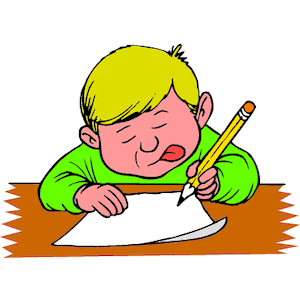 Write free clip art children writing clipart images 4