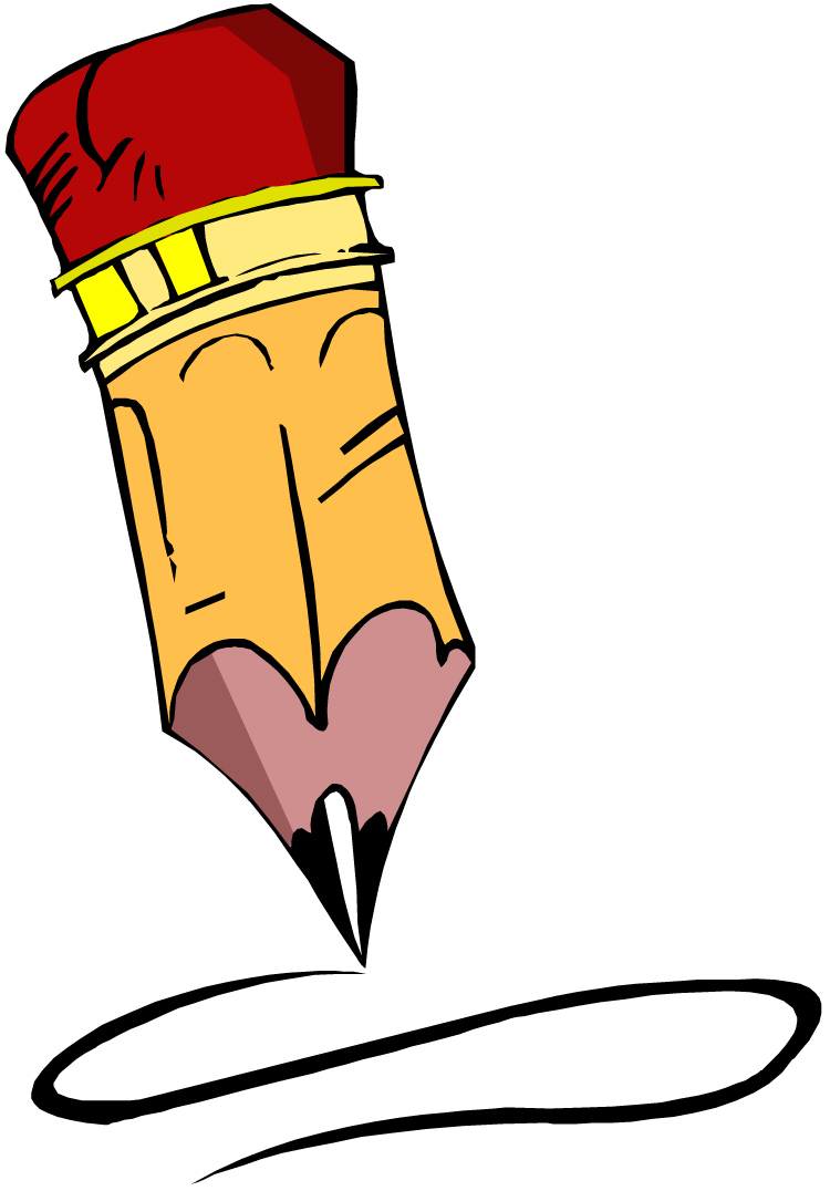 Write pencil writing clip art free clipart images