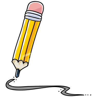 Write writing lines clipart
