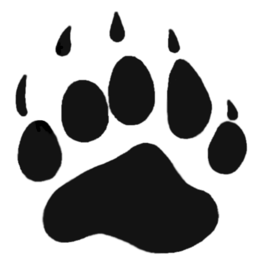 Bear claw grizzly bear paw print clipart free images 4