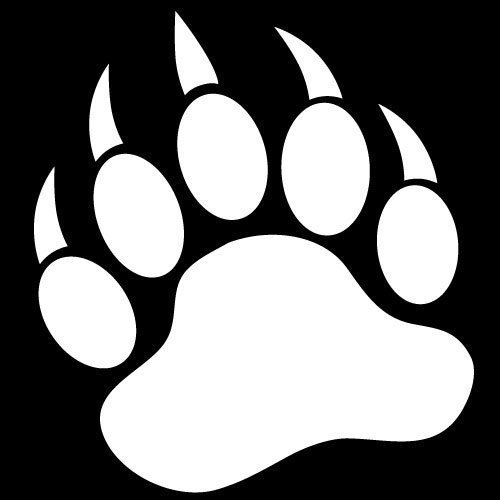 Bear claw grizzly bear paw print clipart free images 5