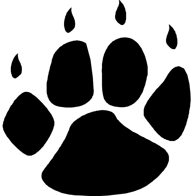 Bear claw grizzly bear paw print clipart free images 6