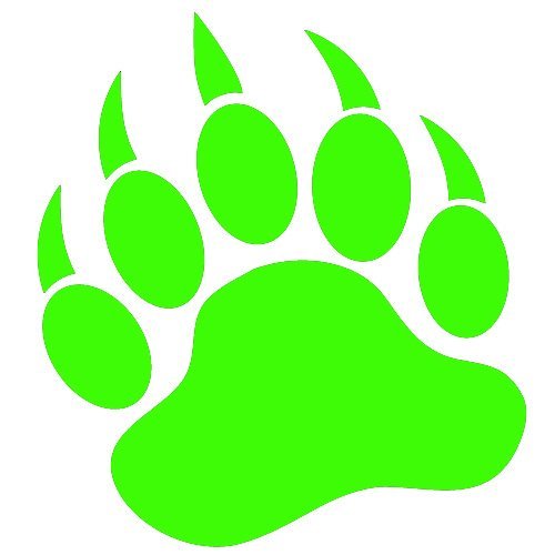 Bear claw showing post clip art 5