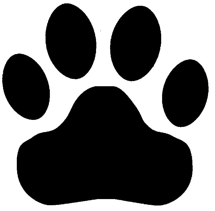 Bear claw showing post clip art
