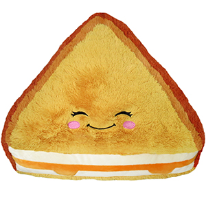Comfort food grilled cheese an adorable fuzzy plush to snurfle clip art