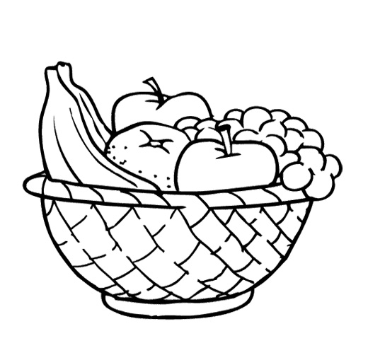 Fruit  black and white bowl of fruit clipart black and white clipartfest 2