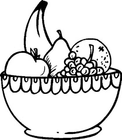 Fruit black and white bowl of fruit clipart black and white clipartfest ...