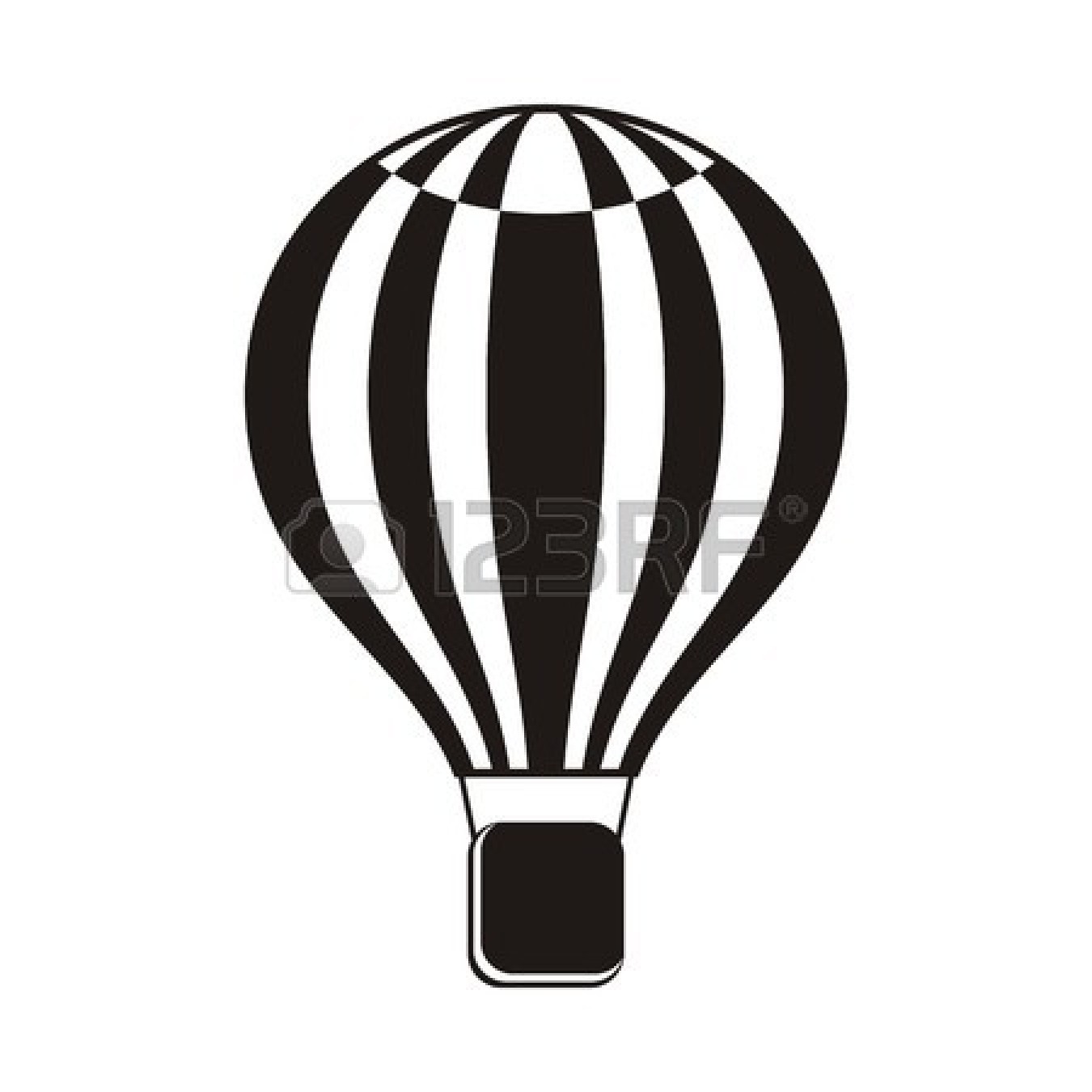 Hot air balloon  black and white black and white hot air balloon clipart free 2