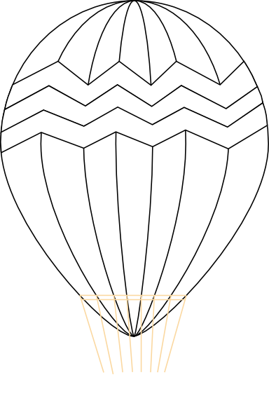 Hot air balloon  black and white hot air balloon black and white clip art at vector