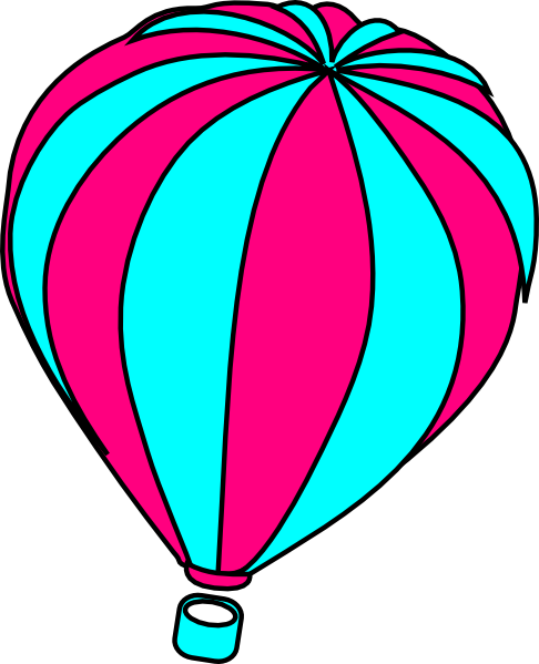 Hot air balloon  black and white hot air balloon clip art 0 2