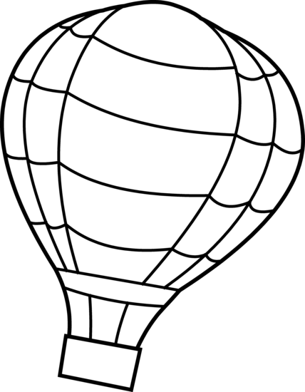 Hot air balloon  black and white hot air balloon clipart black and white free