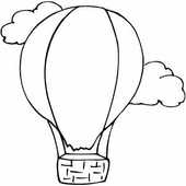 Hot air balloon black and white hot air balloon pictures free clipart