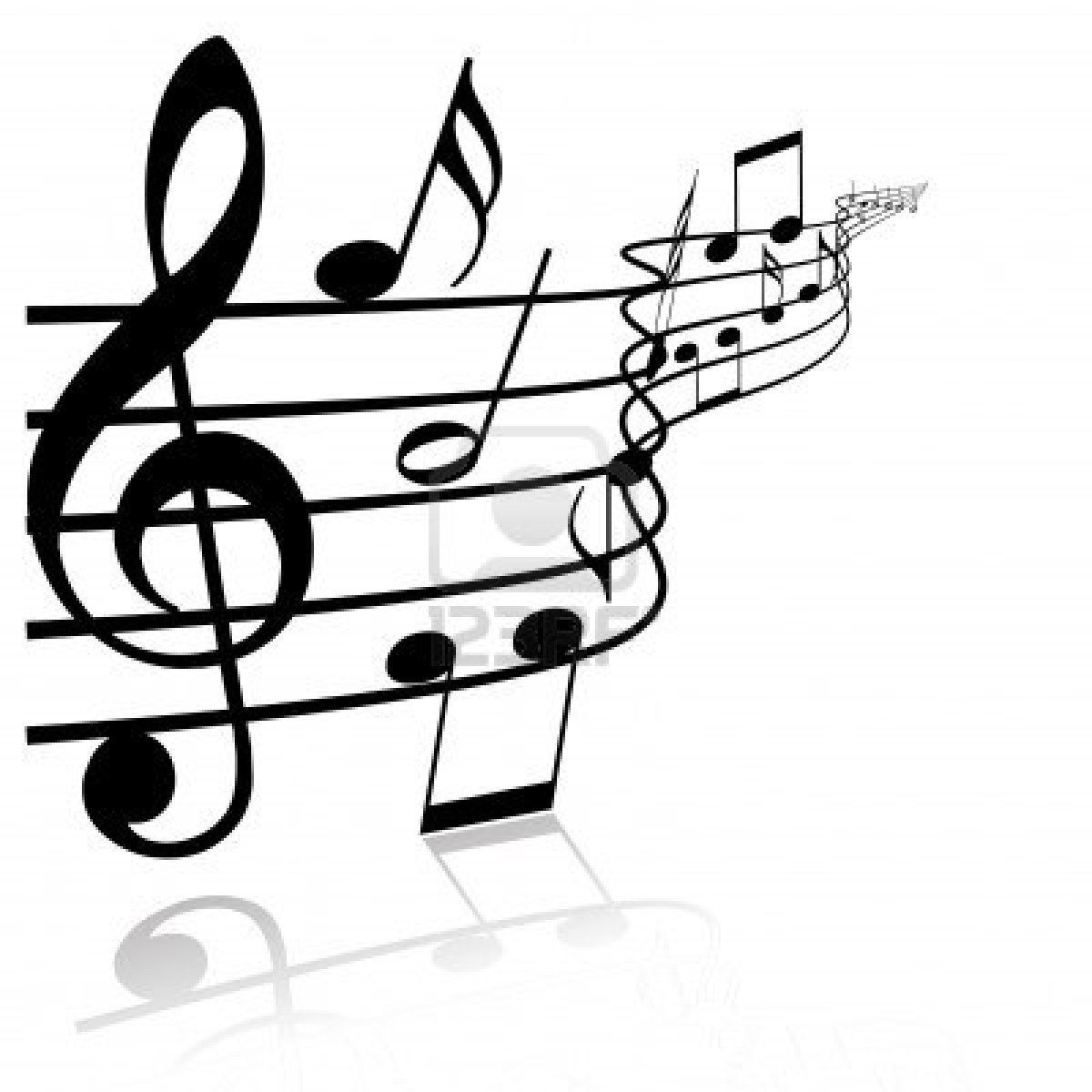 Music notes  black and white black music notes clipart 3