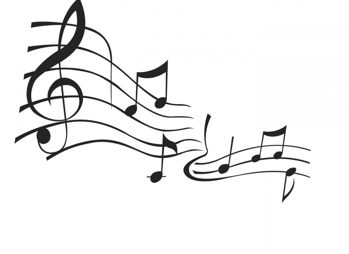 Music notes black and white music notes no background clipart - W...