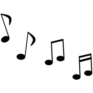 Music notes  black and white musical notes clipart images net