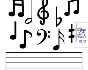 Music notes  black and white notes class clipart black and white clipartfest