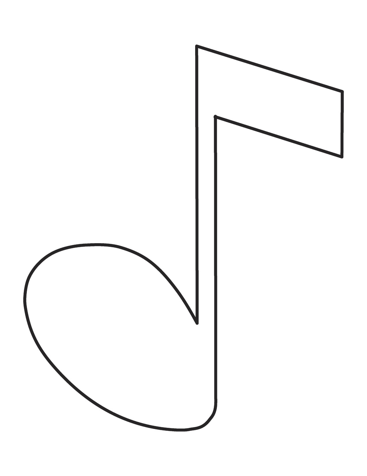 Music notes  black and white showing post clip art