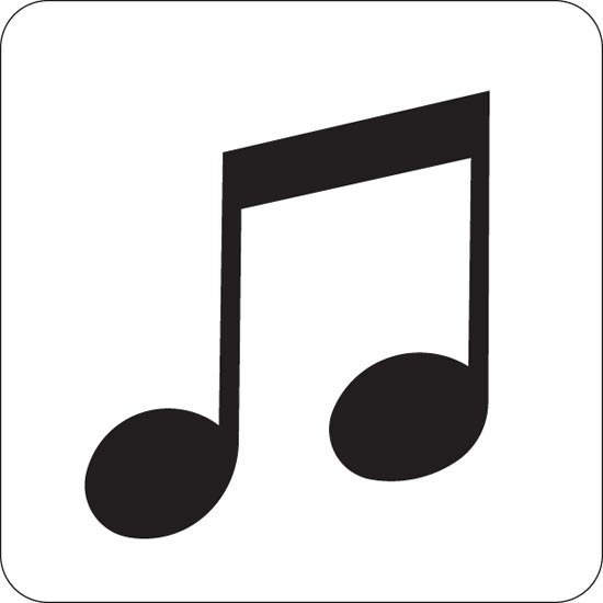 Music notes  black and white small music notes clipart 2