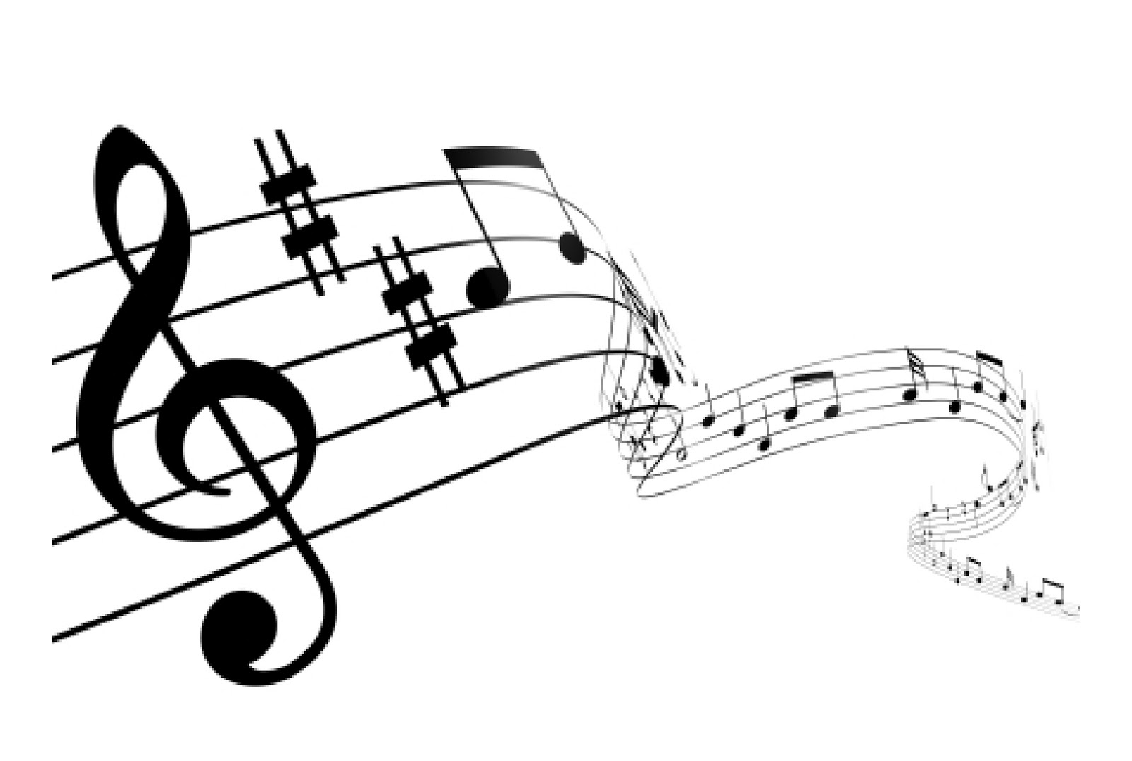 Music staff clip art free clipart images