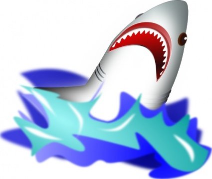 Shark fin clip art vector graphics 2