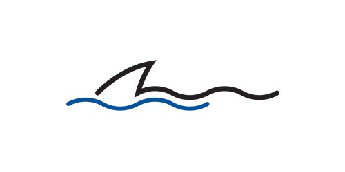 Shark fin wonderful water logo inspiration logos sharks and clipart