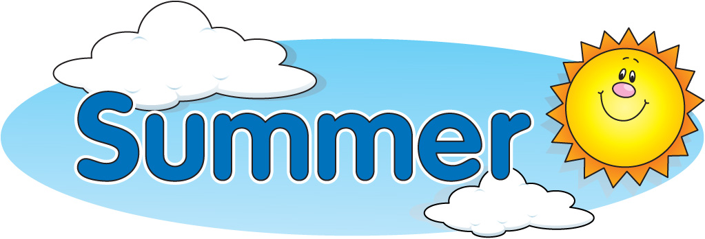 Summer school black and white clipart templates