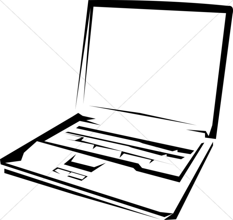 Computer  black and white black and white laptopputers pictures to pin on clip art
