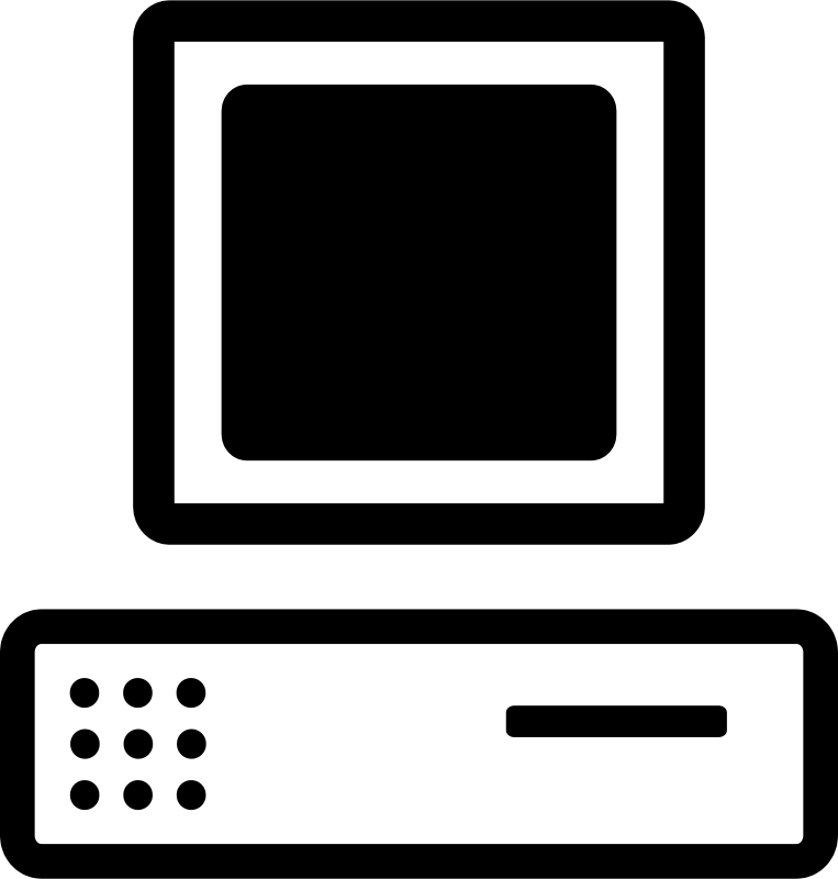 Computer  black and white black and whiteputer clipart