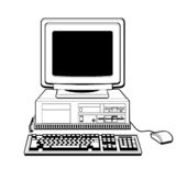 Computer black and white computer clipart black and white clipart