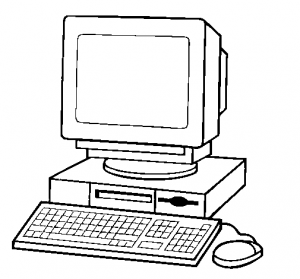Computer  black and white computer clipart black and white free clip art images 2