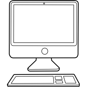 Computer  black and white computer clipart black and white free clip art images 3