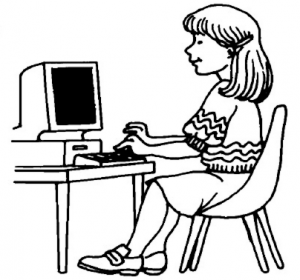 Computer  black and white computer clipart images black and white