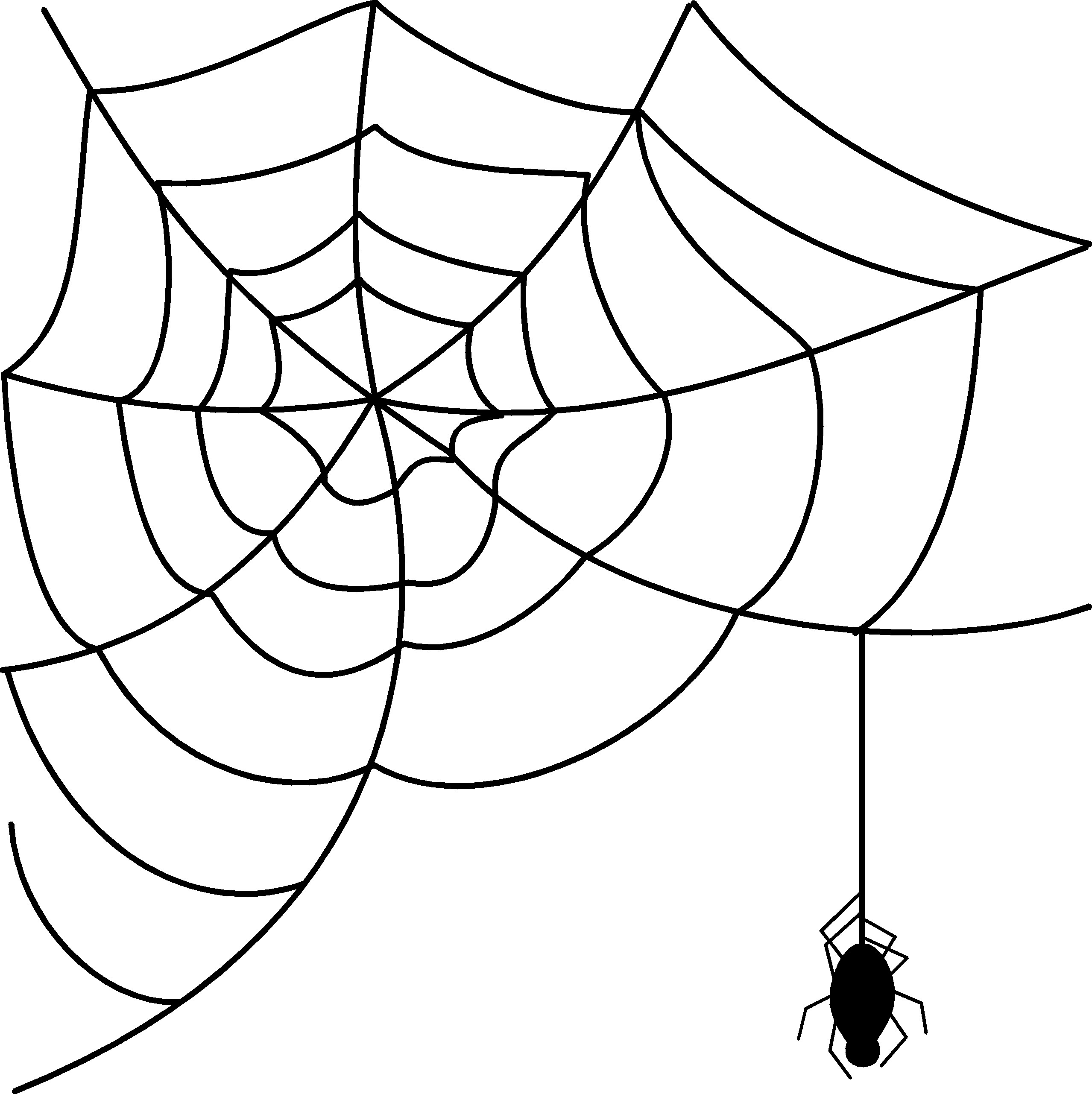 Spider web border clipart free images 6 3