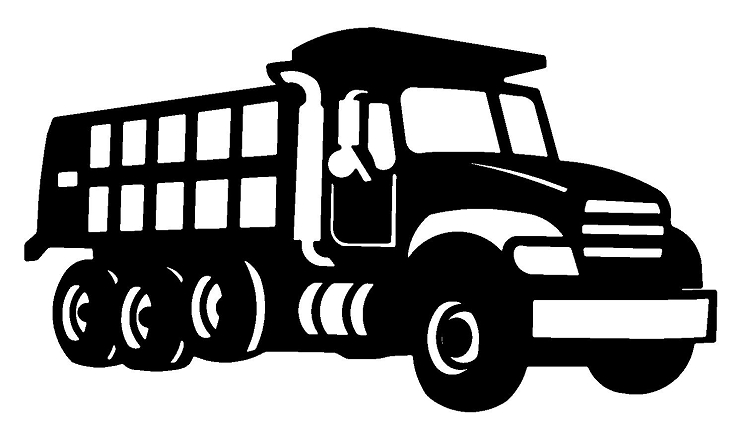 Truck  black and white dump truck clipart black and white free 2