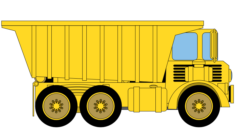 Truck  black and white dump truck clipart black and white free image