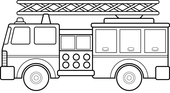 Truck black and white fire truck clipart black and white free - WikiClipArt