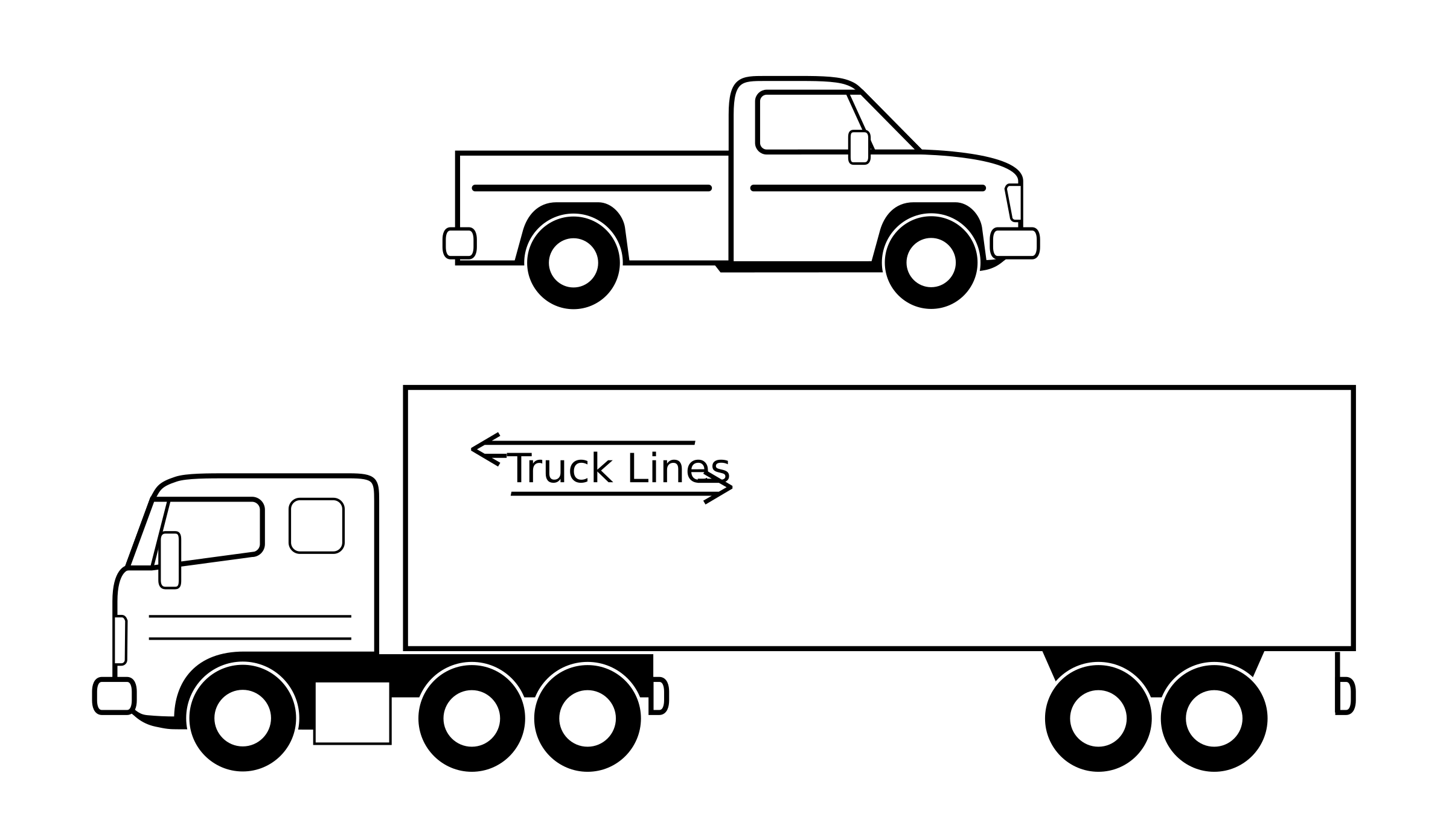 Truck  black and white semi truck clipart black and white clipart download