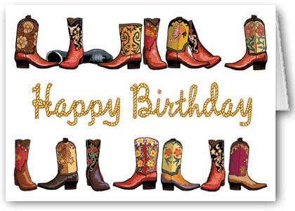 Country music and happy birthday to a great guy clipart