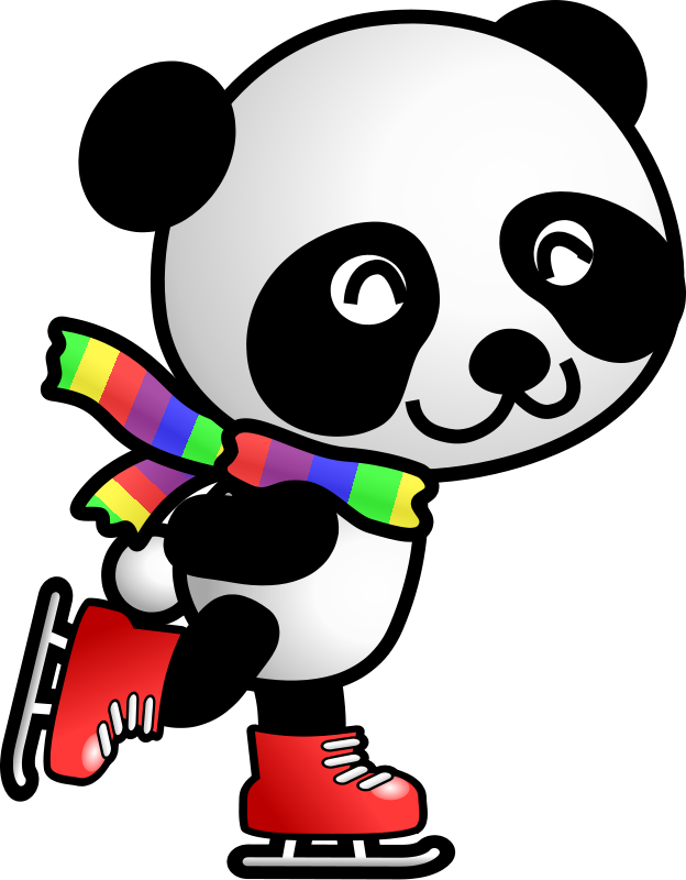 Cute panda bear clipart free images 4