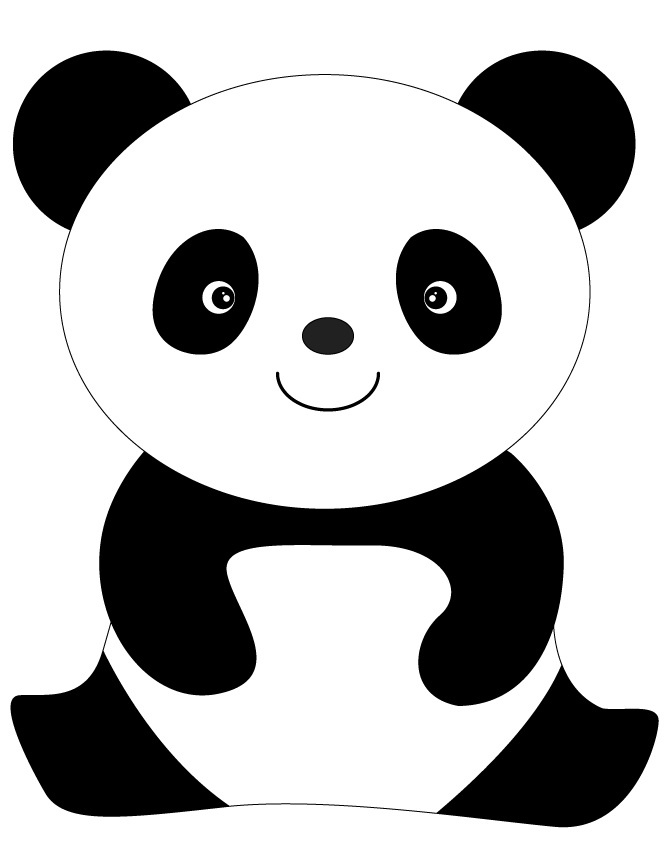Cute panda clipart 7