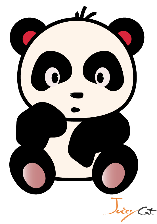 Cute panda how to draw a panda bear cub tutorial drawing baby clip art
